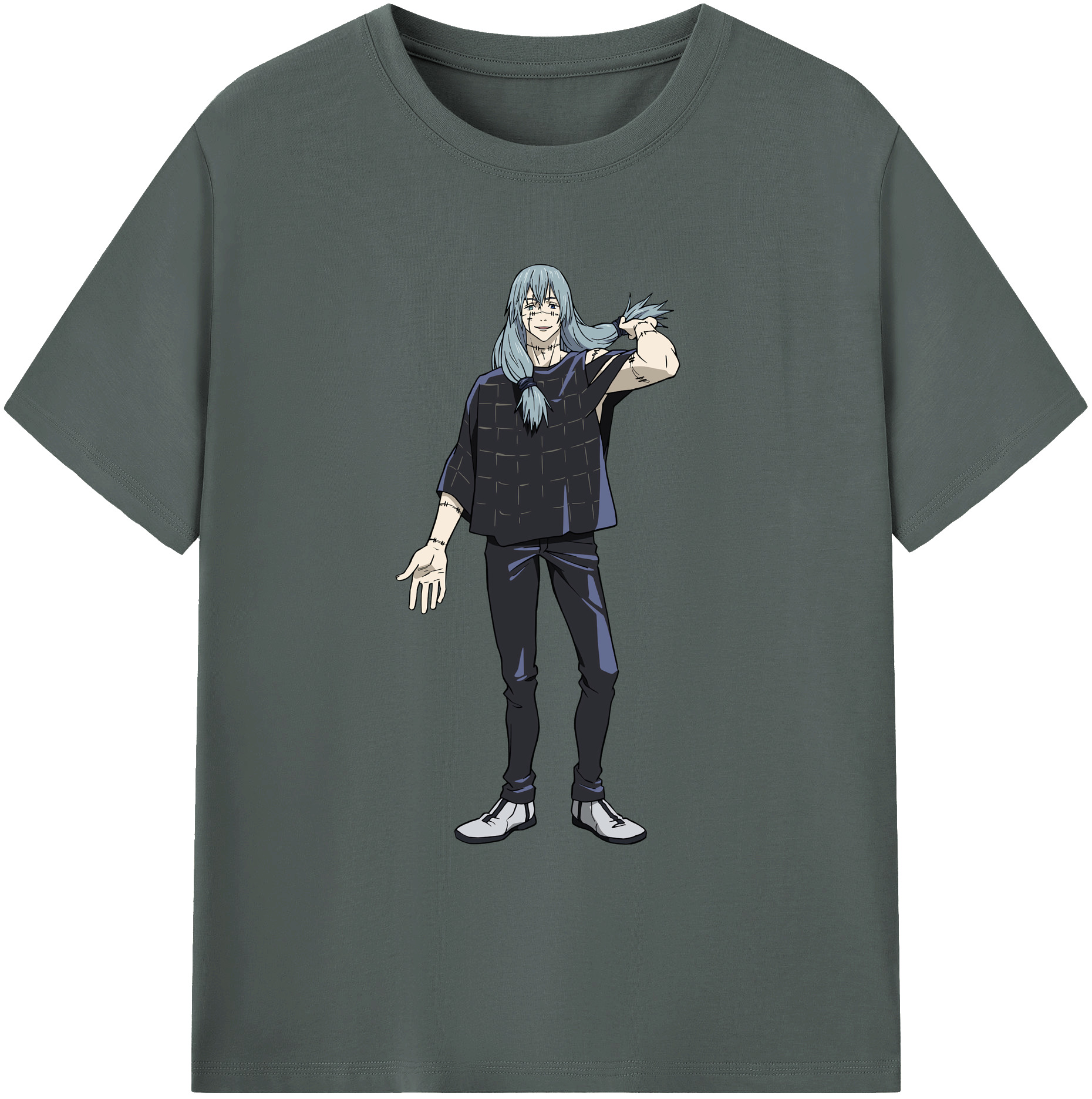 （画像用） 呪術廻戦 Jujutsu Kaisen 綿100％ メンズ半袖Tシャツ｜肌触りやわらか＆通気性